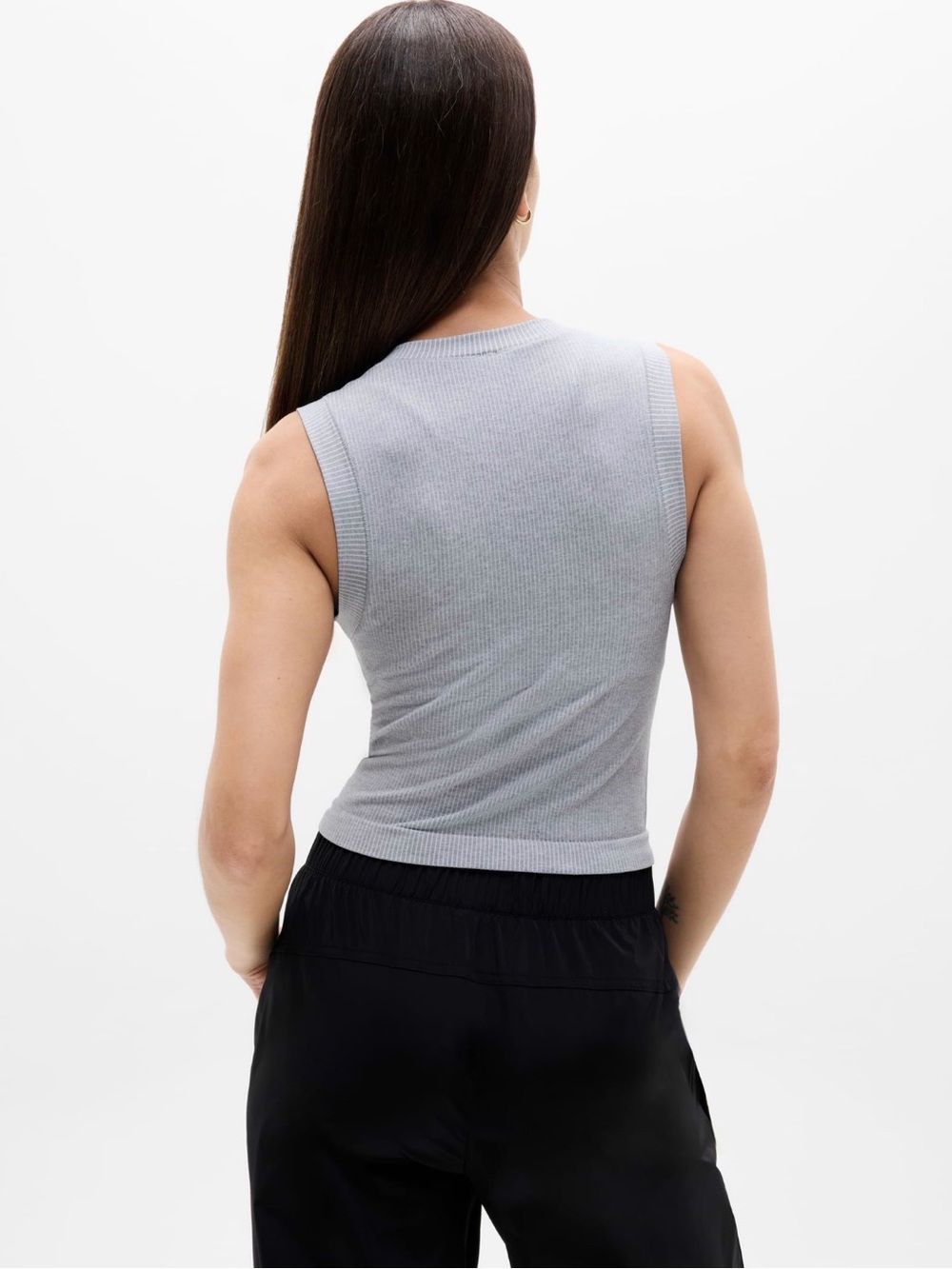 Athleta Seamless Renew Muscle Tank - Light Gray - Picture 2 of 2